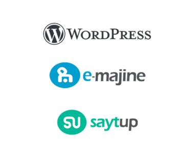 logos CMS wordress e-magine saytup planete communication